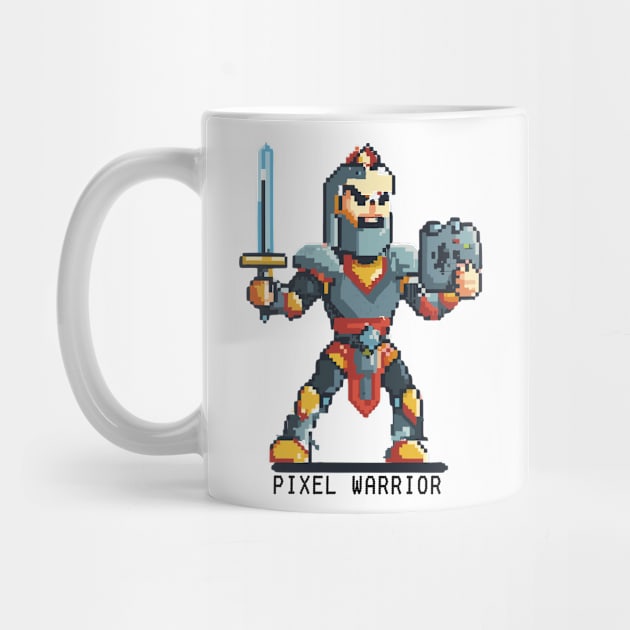 PIXEL WARRIOR retro 8bit gaming by XYDstore